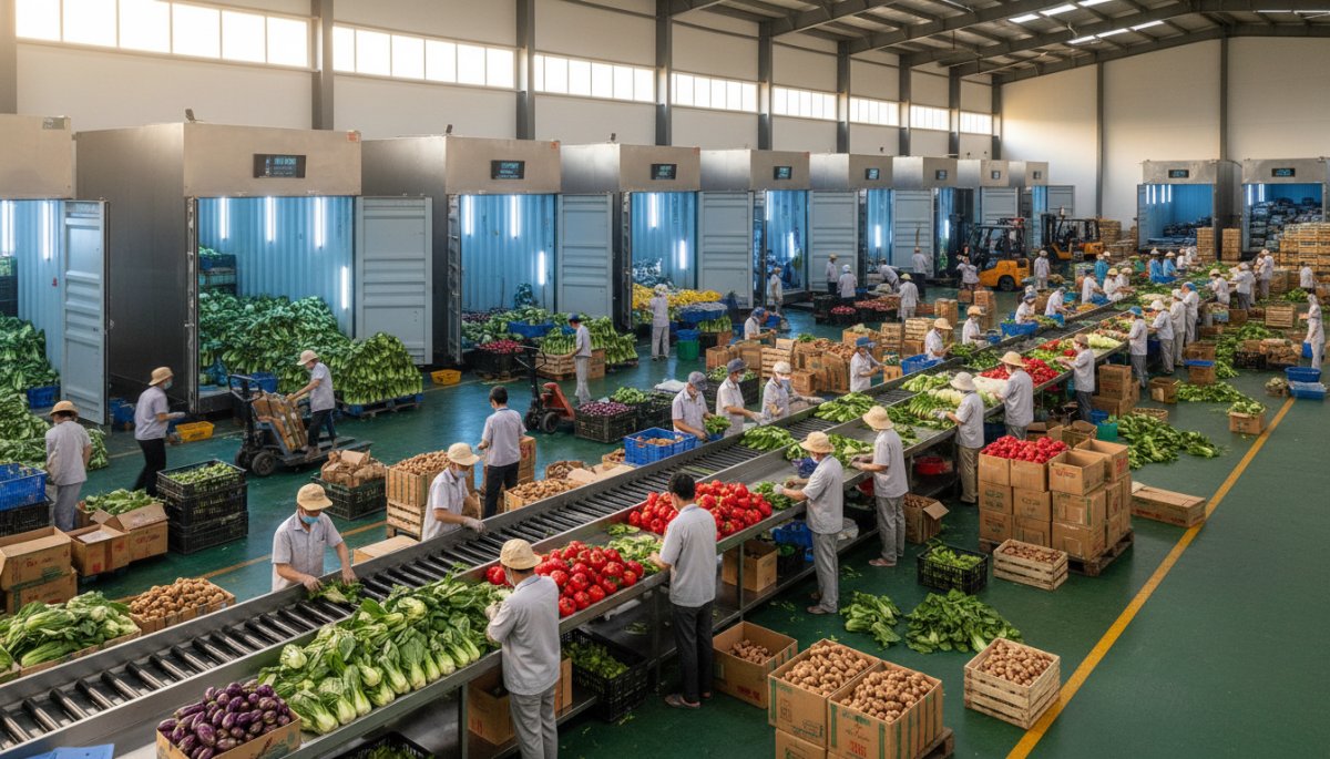 ベトナム野菜輸出市場の物流