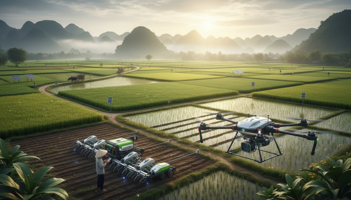 ベトナムのスマート農業技術とドローン活用