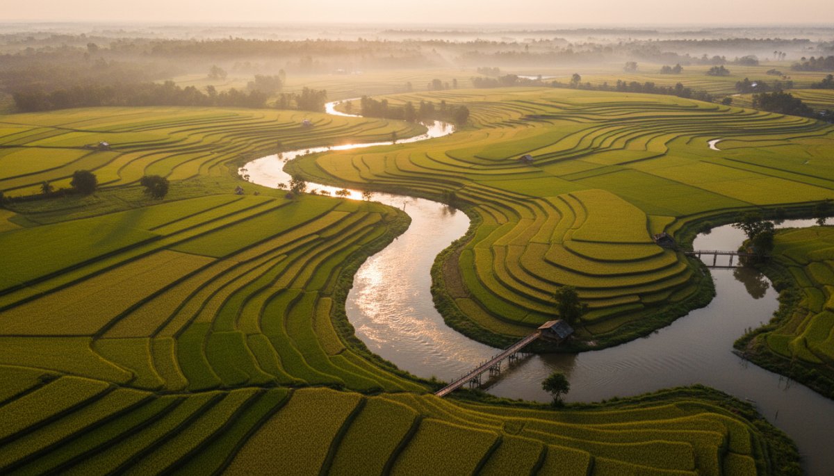 メコンデルタ米生産の仕組みを完全解説|三期作を可能にする技術