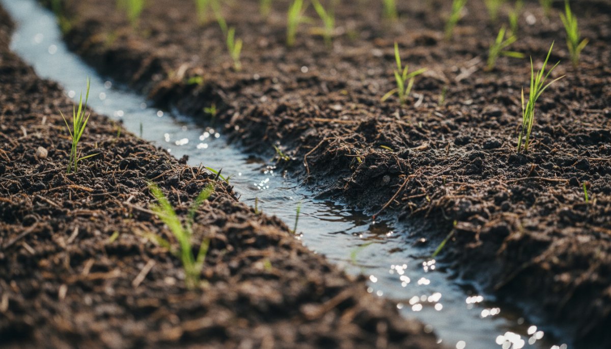 メコンデルタの肥沃な土壌と水田の灌漑システム