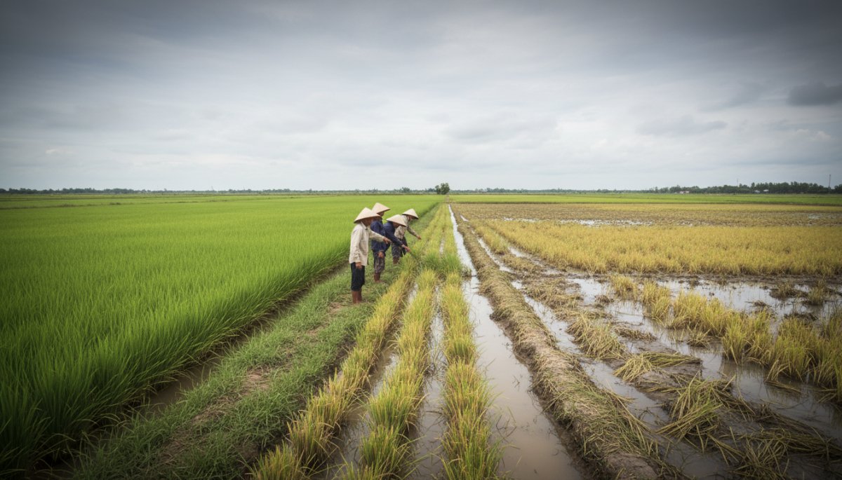 メコンデルタの塩水浸入と農地への影響