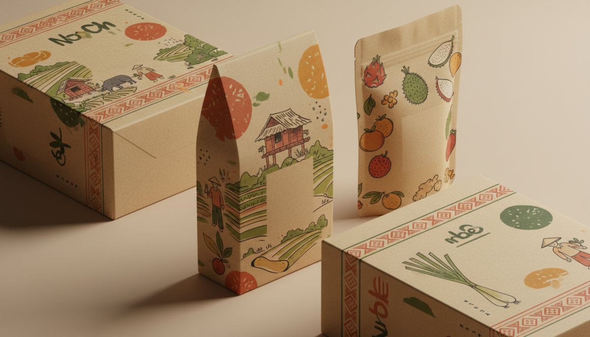 ベトナム農家のストーリーを伝えるパッケージデザイン