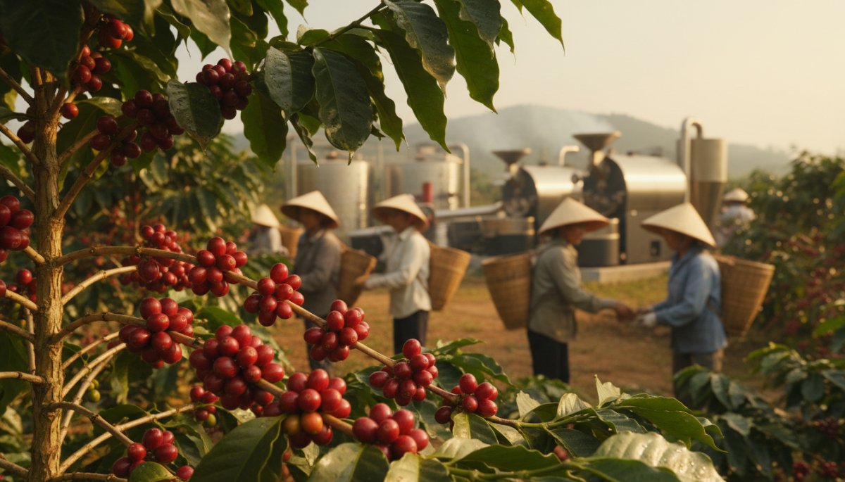 ベトナムコーヒー農園の6次産業化モデル