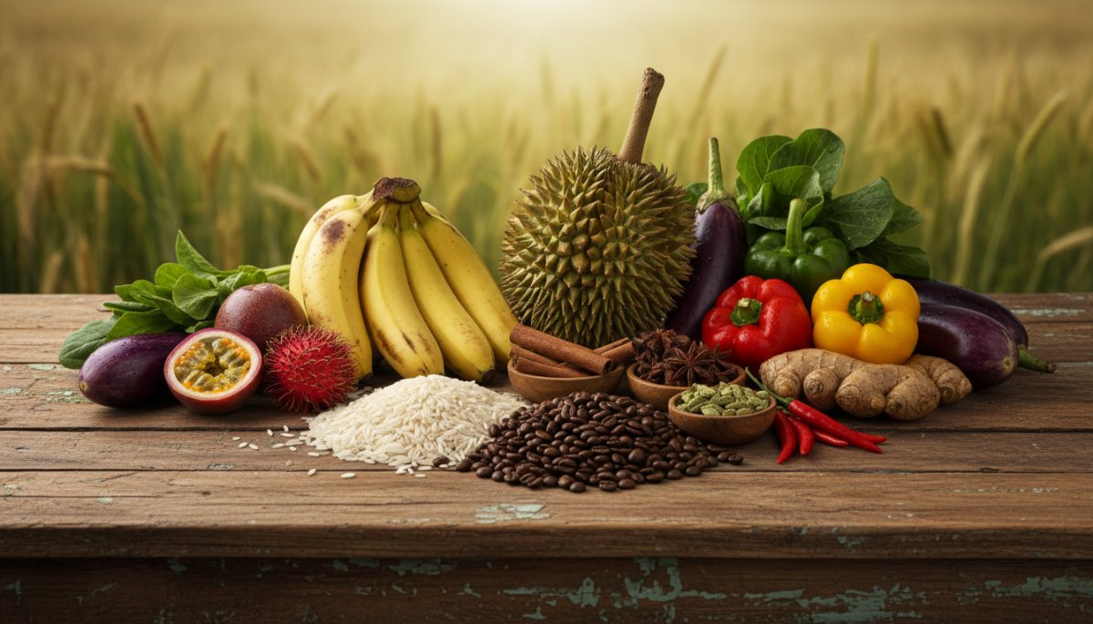 東南アジア各国の多様な農産物