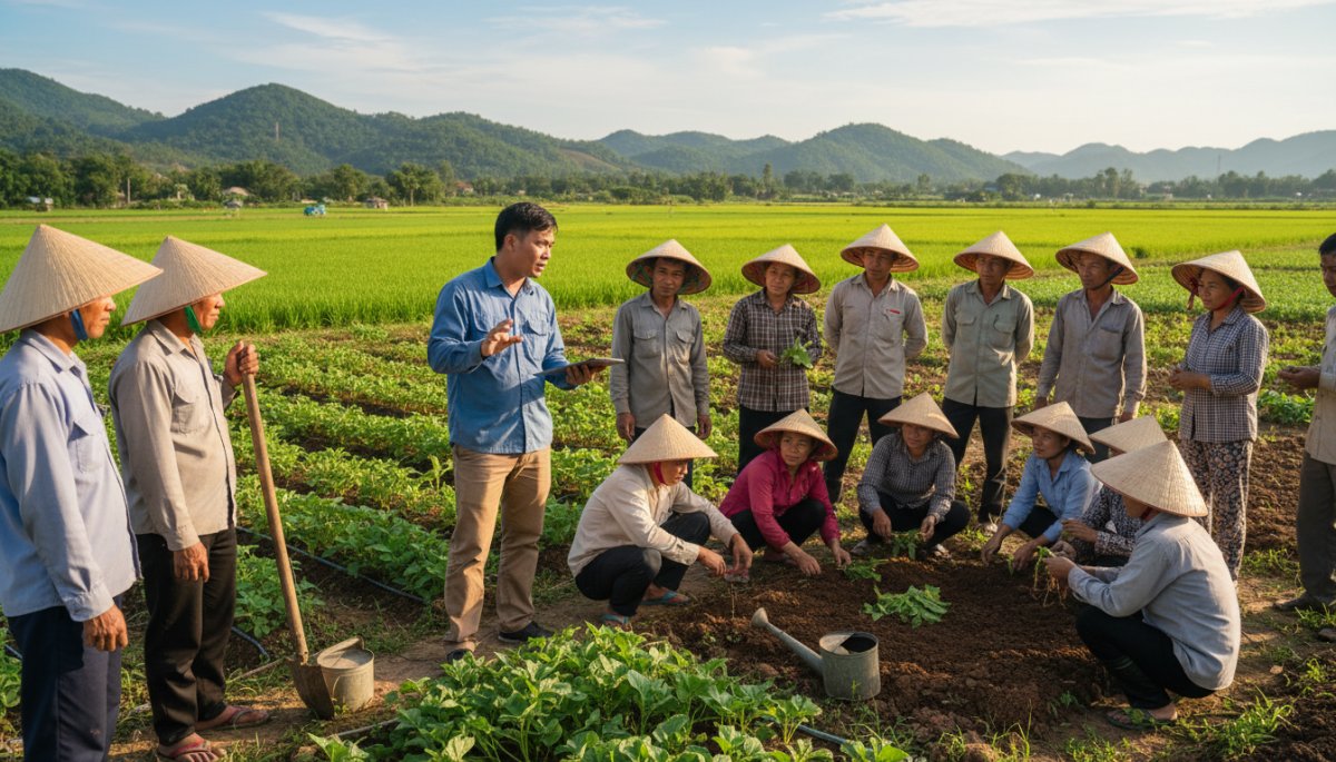 ベトナム農業協同組合の技術指導プログラム