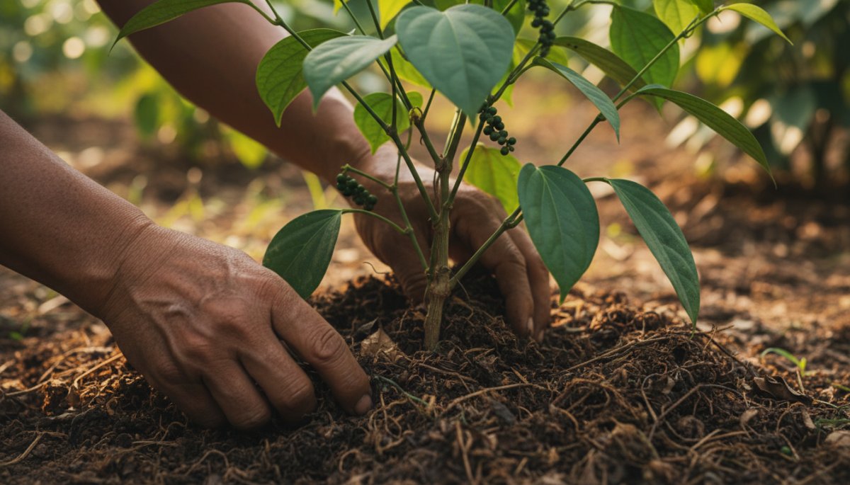 ベトナム胡椒農家の伝統的な栽培技術