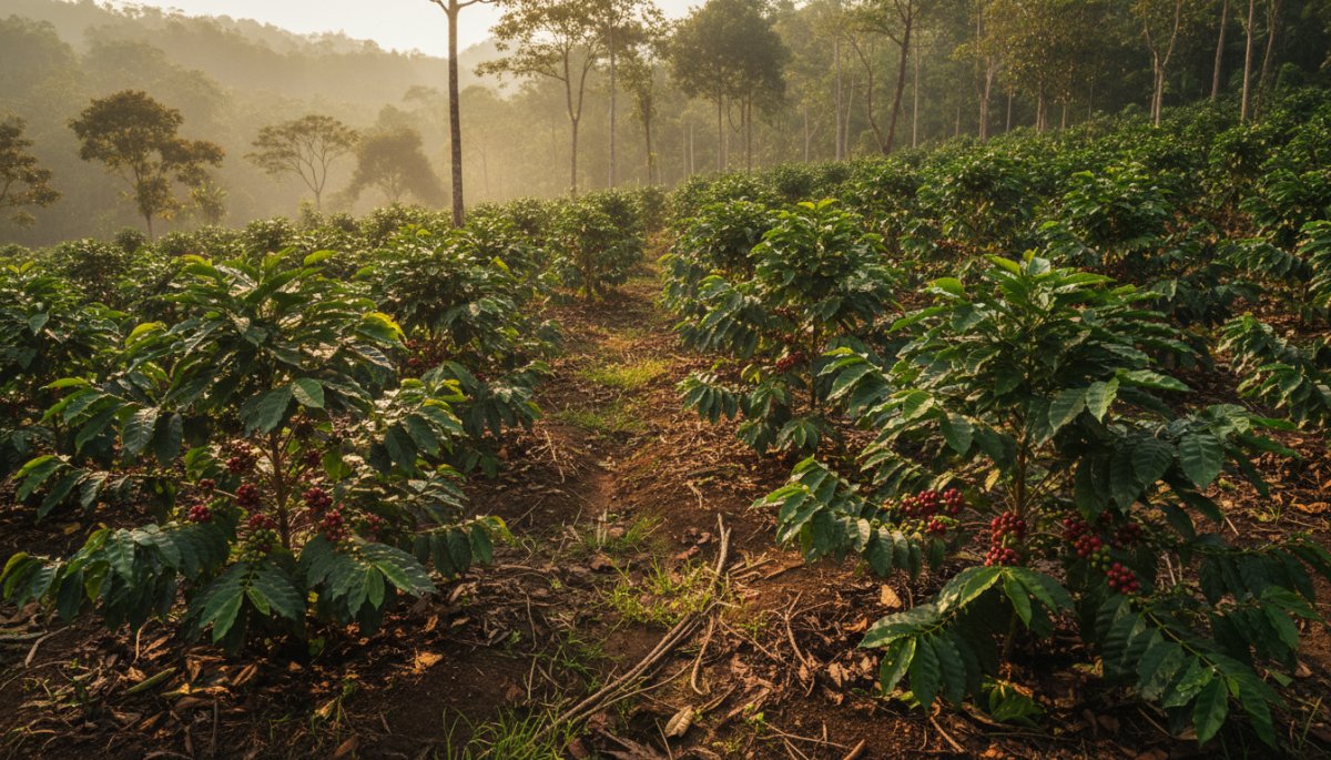 ロブスタ種コーヒーの栽培環境