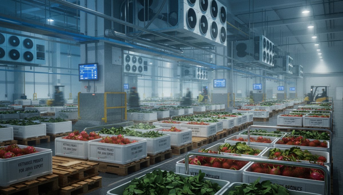 ベトナムから日本への農産物輸送におけるコールドチェーン管理