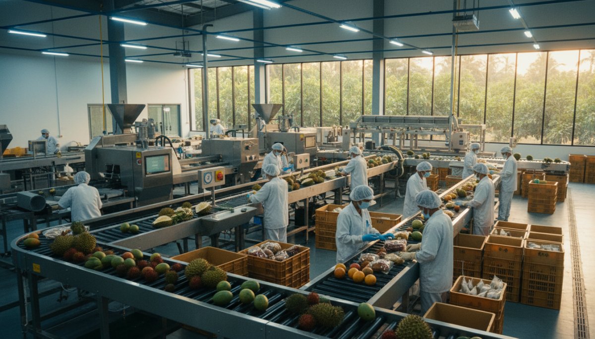 東南アジアの農産物加工施設と高付加価値化プロセス