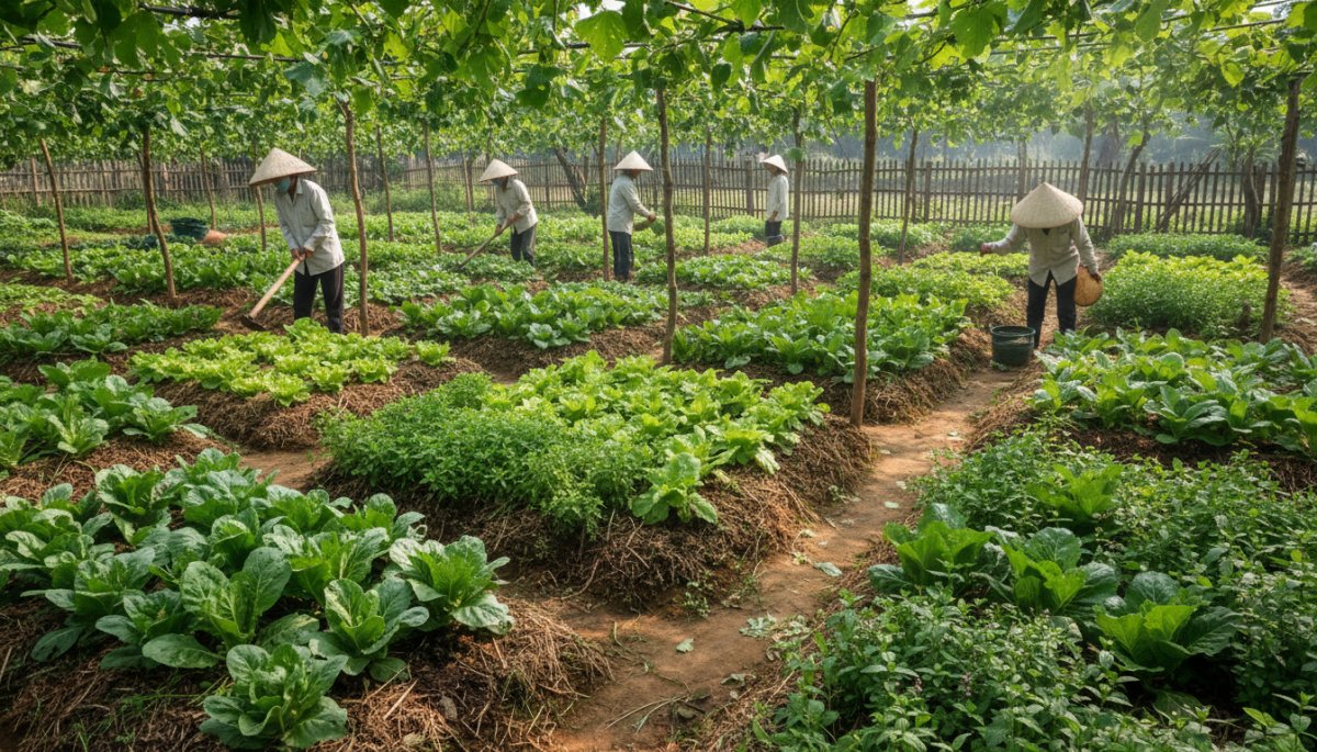 ベトナム 有機農業 野菜栽培 エコ農法